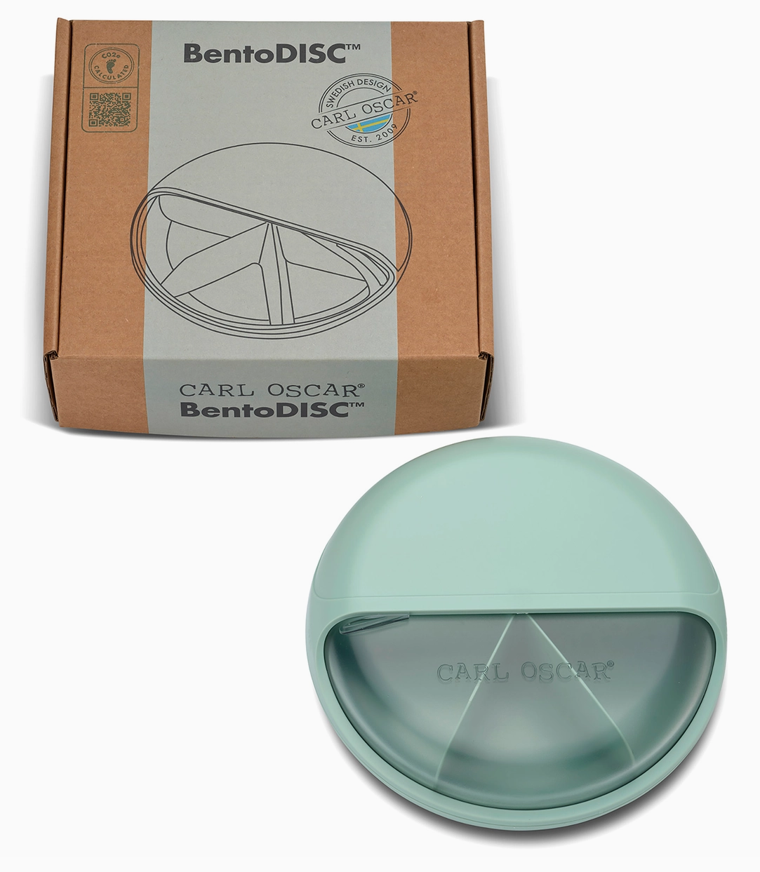 Carl Oscar - BentoDISC™ svačinový disk velký - zelený