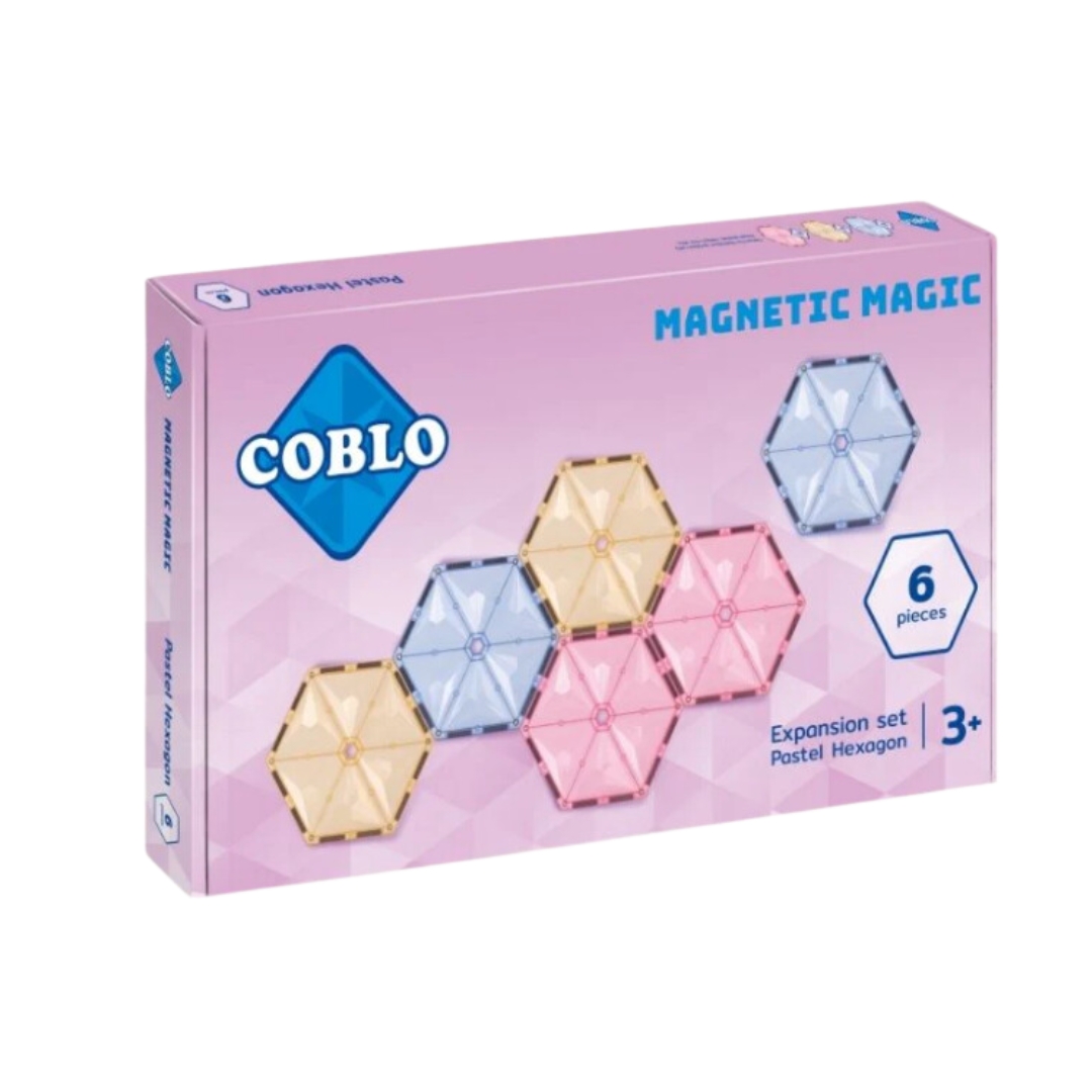 COBLO - Rozšiřující sada 6 dílů - šestiuhelníky - Pastel