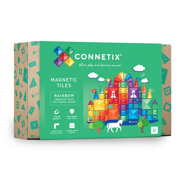 Connetix - Magnetická stavebnice 102 dílů - Poškozený obal