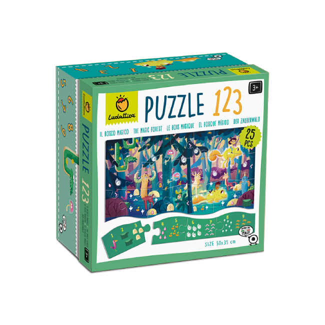 Ludattica - Puzzle 123, nauč se počítat - Magický les