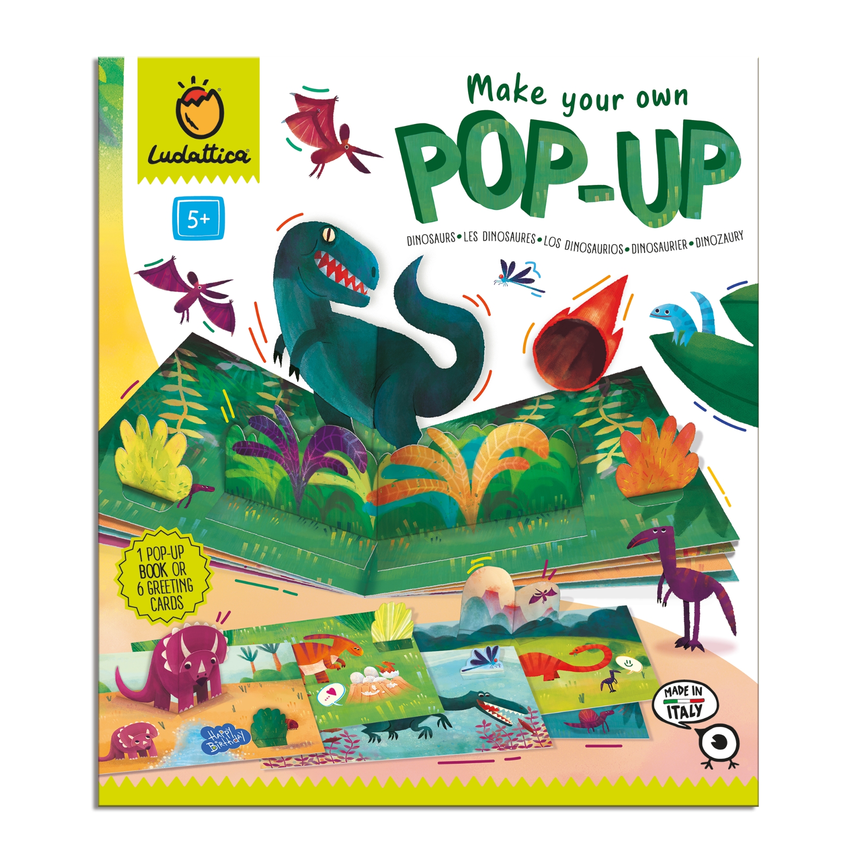 Ludattica - Vytvořte si svůj první POP UP - DINOSAUŘI