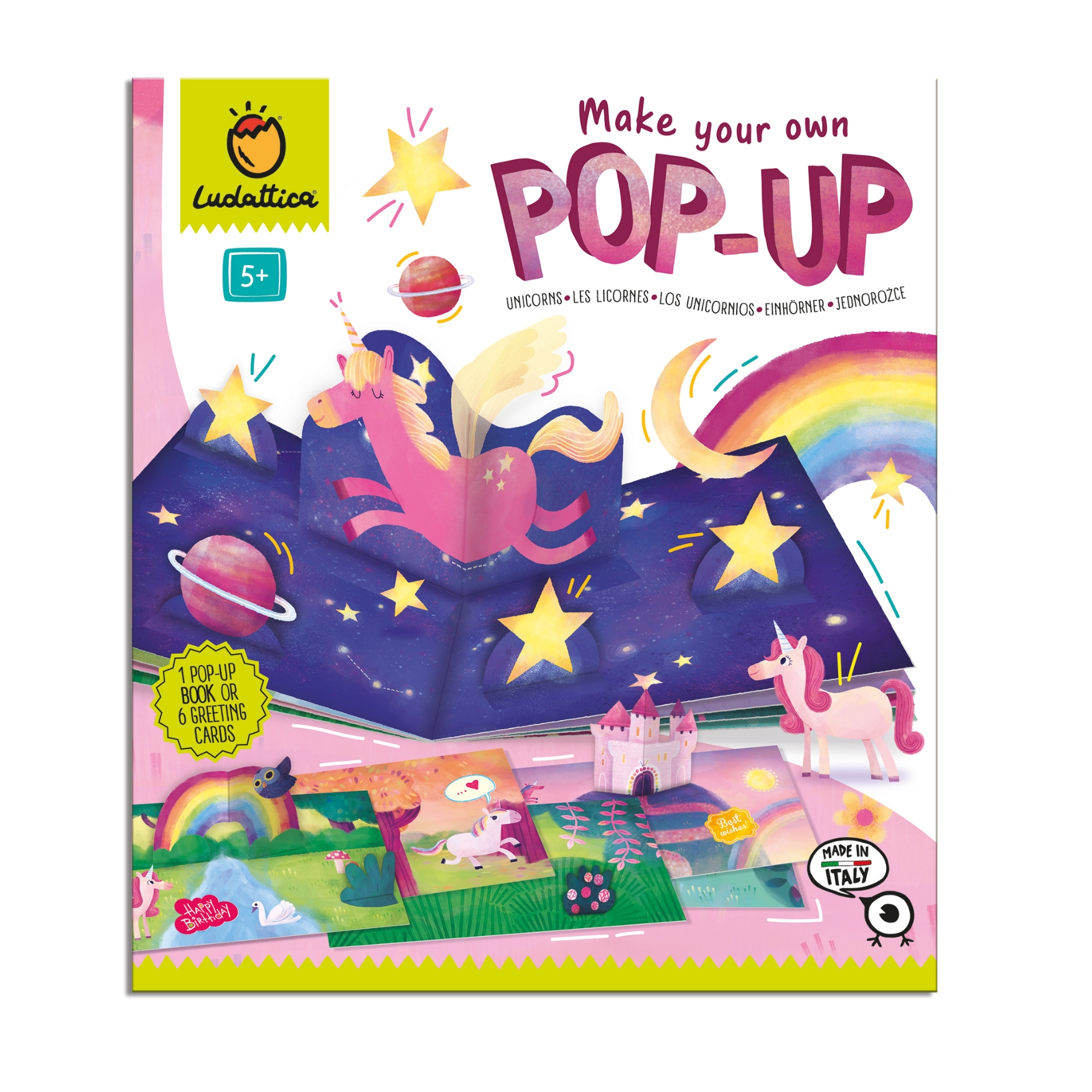 Ludattica - Vytvořte si svůj první POP UP - JEDNOROŽCI