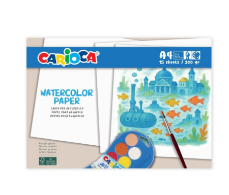 Carioca Papír akvarelový A4 - 15 ks