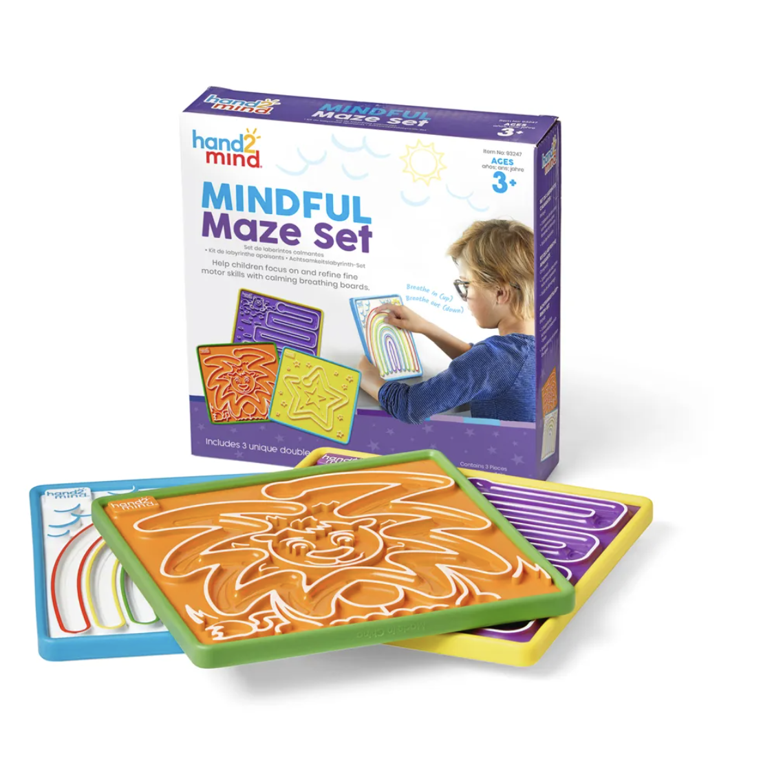 Hand2Mind - Mindful Maze Set – destičky pro zklidnění dětí