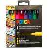 POSCA akrylový popisovač PC-3M 8 ks - mix základních barev