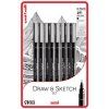 UNI PIN - Draw and Sketch sada 8 ks linerů
