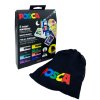 Posca sada popisovačů PC-5M, s bavlněným pytlíkem POSCA, 1,8 - 2,5 mm, mix barev (8 ks)