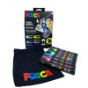Posca sada popisovačů PC-5M, s bavlněným pytlíkem POSCA, 1,8 - 2,5 mm, mix barev (8 ks)