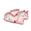 Melii Silikonový dělený talířek s přísavkou - jednorožec