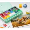HIMI kvašové barvy - Jelly Cup Gouache Set - 18 Colours + 3 štětce - Green Edition