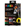 Posca sada popisovačů - s bavlněným pytlíkem Posca II, mix barev (8 ks)
