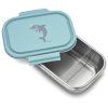 120013 STEELish Lunchbox Blue Dolphin Open