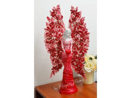 červený krajkakřídla