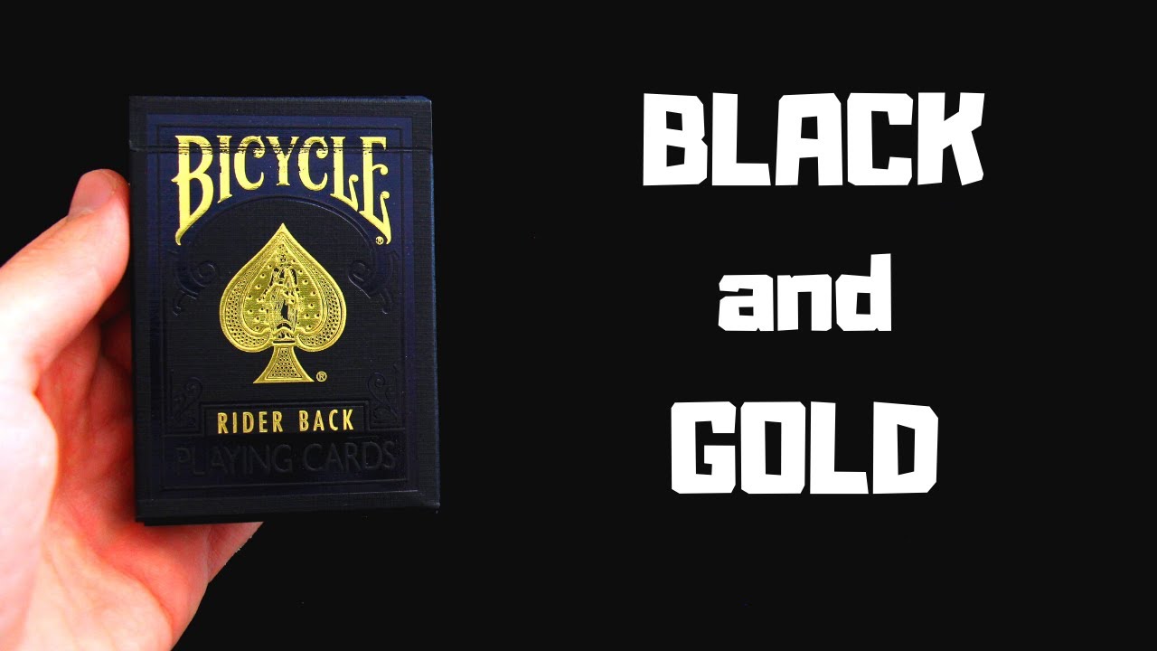 Bicycle - Black and Gold: Elegantní karty