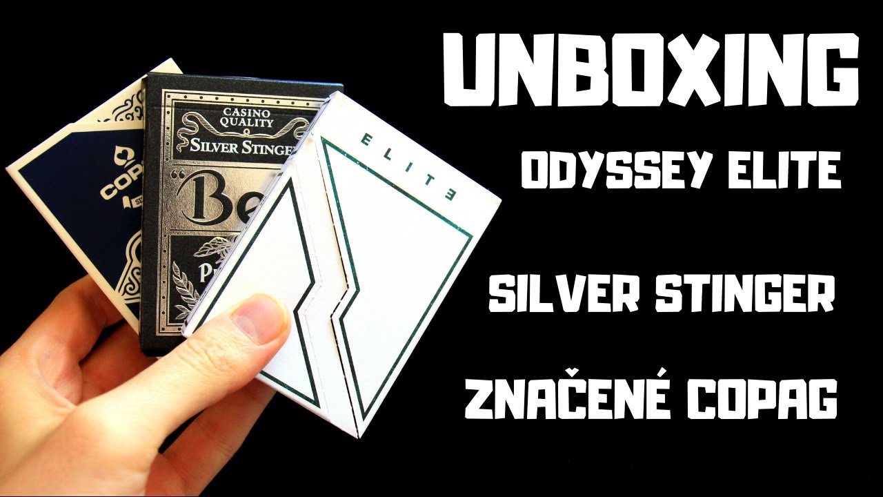 NOVINKY: Odyssey Elite, Silver Stinger, Značené Copag!