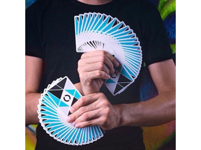 cardistry playing card turquoise blue edition bocopo playing cards company 1506914922 3e0f447e
