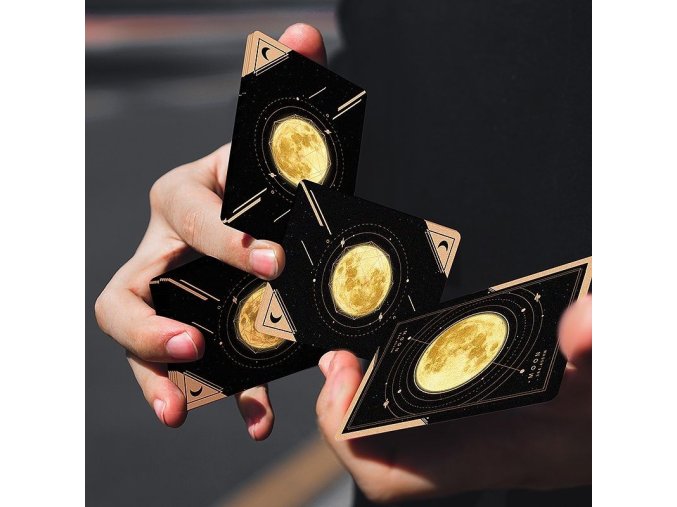 the moon playing cards