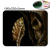 HD 3D Print skul and poker Customized Rectangle Rubber gaming rubber durable notebook mouse pad 1