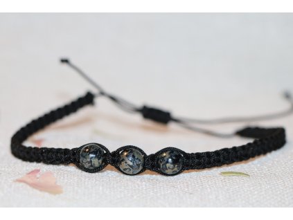 Shamballa náramek se skleněnými korálky II.