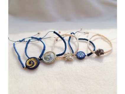 Shamballa náramek se skleněným korálkem Rutkovsky