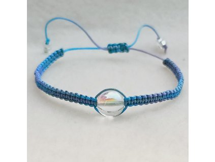 Shamballa náramek se skleněným korálkem III.