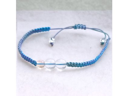 Shamballa náramek se skleněnými korálky V.