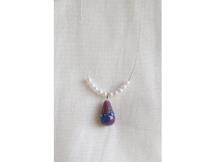 Bižuterní náhrdelník s vinutou perlou - ADVANCED