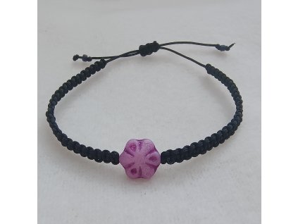 Shamballa náramek s květinou