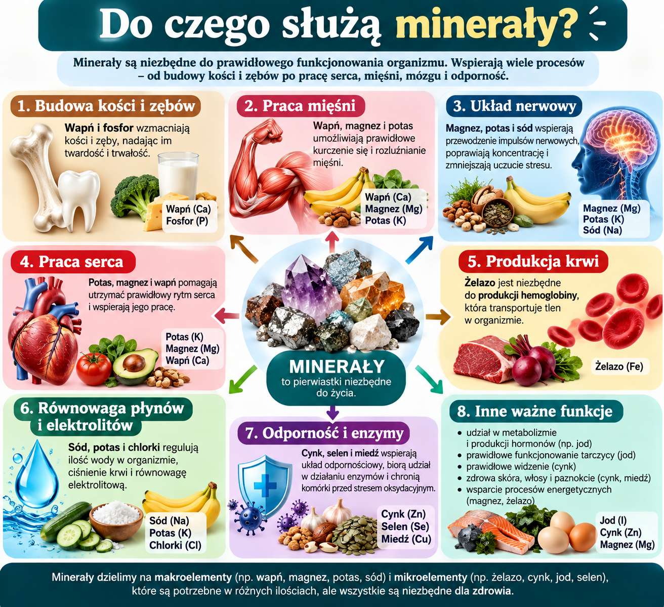 Do czego służą minerały?