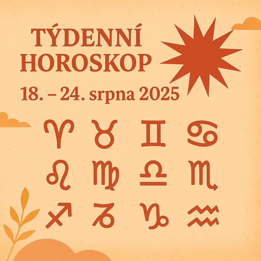 Týdenní horoskop 18.–24. srpna 2025: Slunce vstupuje do Panny a energie se uklidňuje