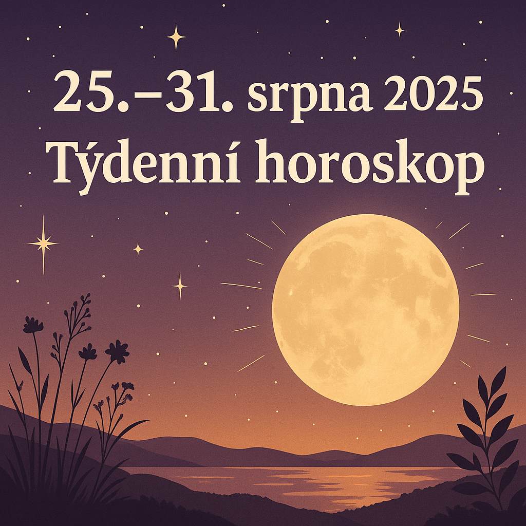 Týdenní horoskop 25.–31. srpna 2025: Úplněk v Rybách otevírá brány intuici i citům