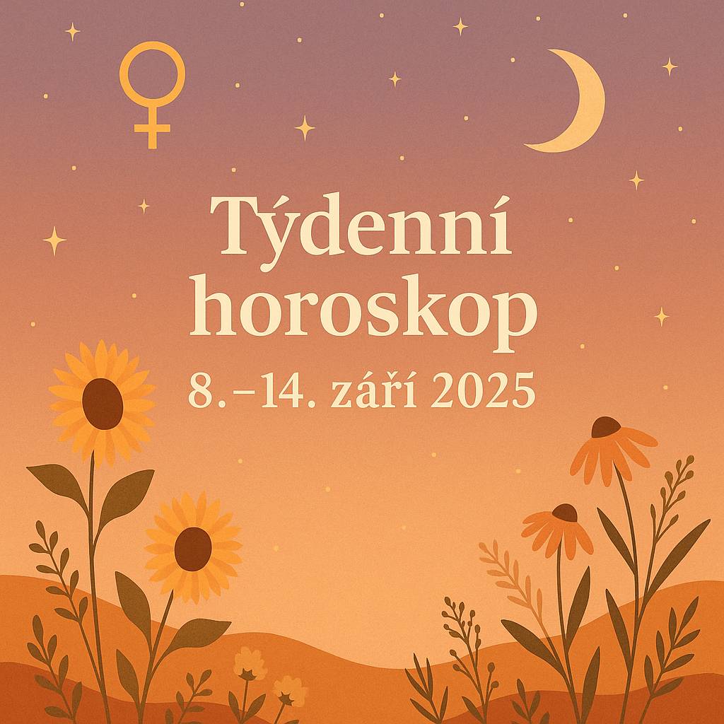 Týdenní horoskop 8.–14. září 2025: Venuše vstupuje do Lva, láska se probouzí a energie sílí