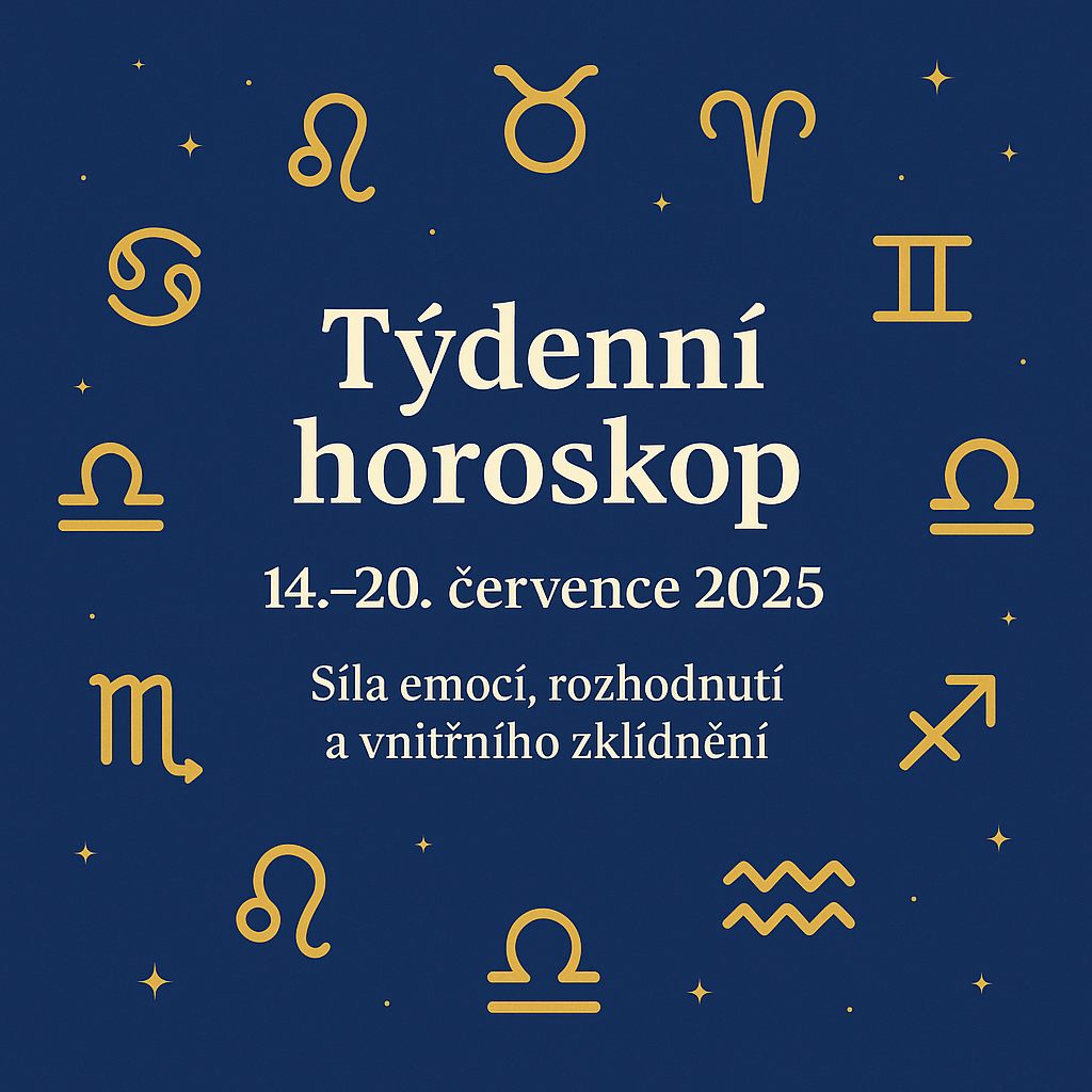 Týdenní horoskop 14.–20. července 2025: Síla emocí, rozhodnutí a vnitřního zklidnění