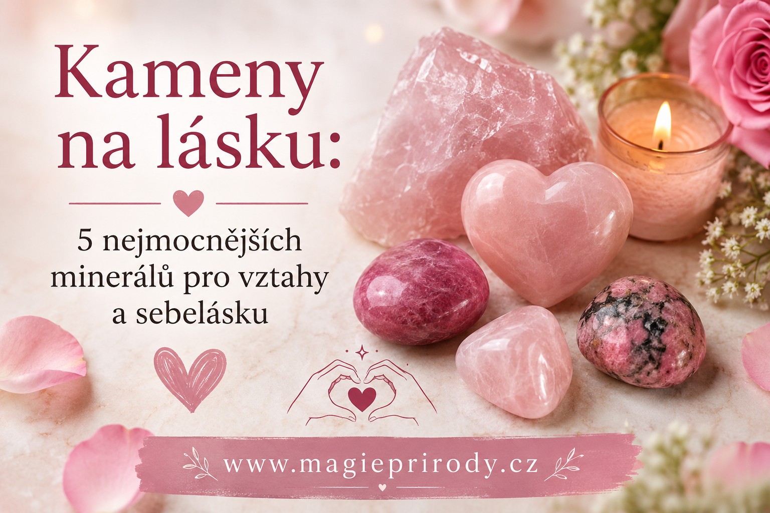 Kameny na lásku: 5 nejmocnějších minerálů pro vztahy a sebelásku
