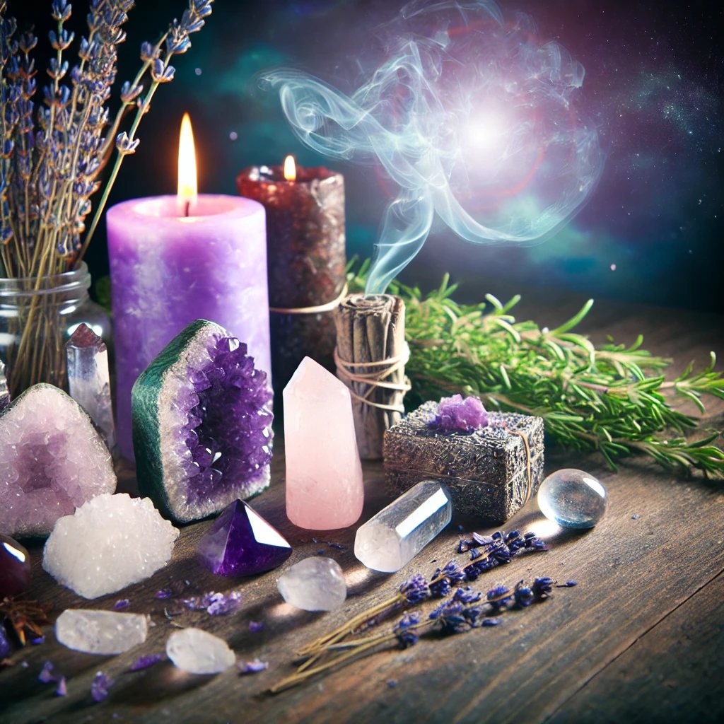 Krystaly a byliny, bez kterých se čarodějka neobejde