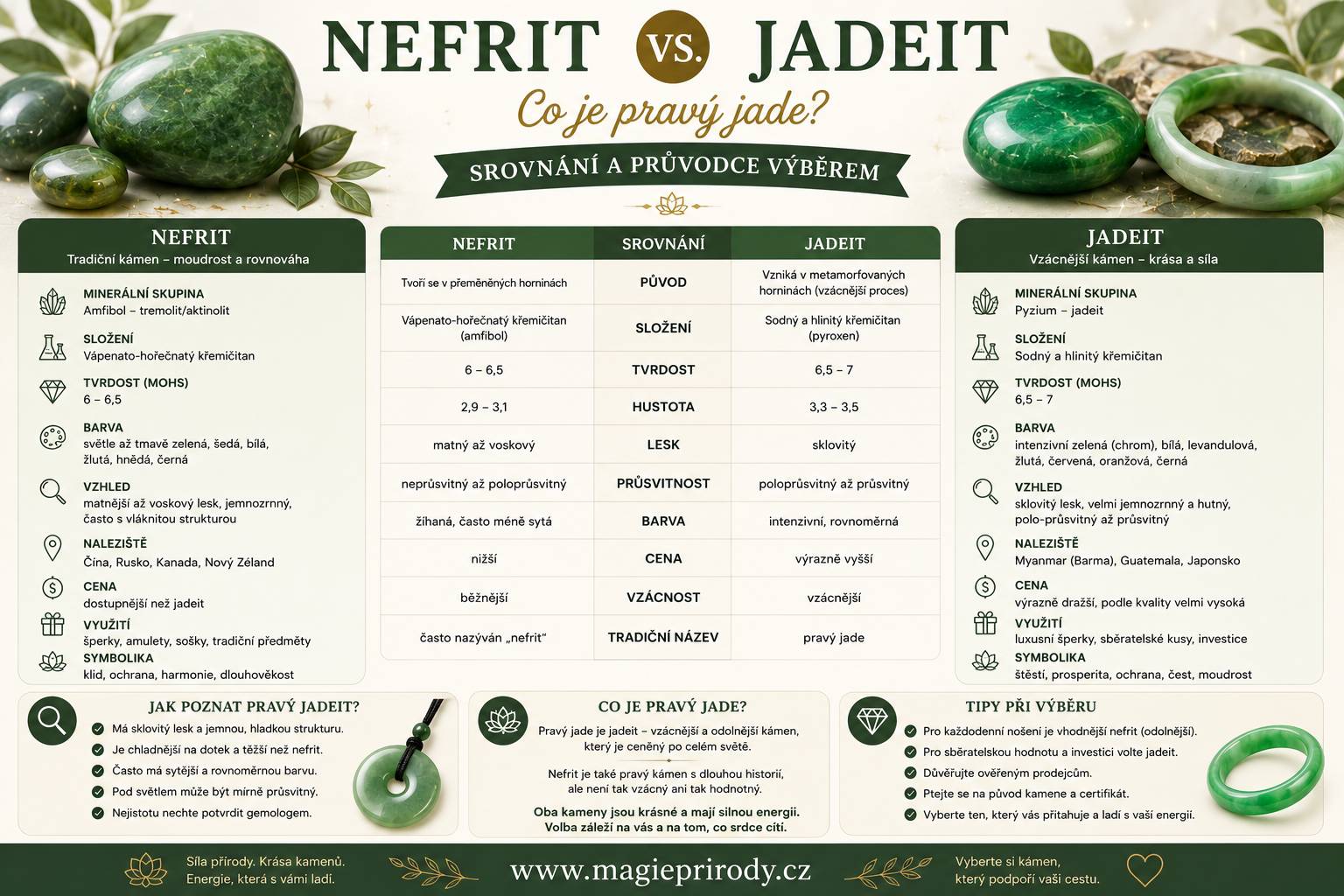 Nefrit vs. Jadeit – co je pravý jade?