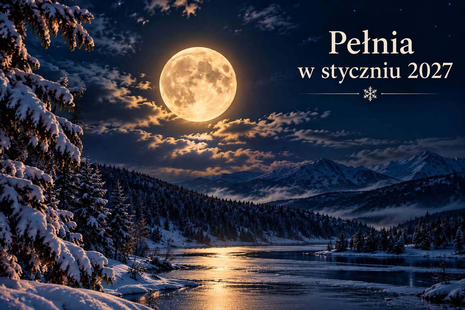 Pełnia w styczniu 2027: Wilczy Księżyc, największa superpełnia roku