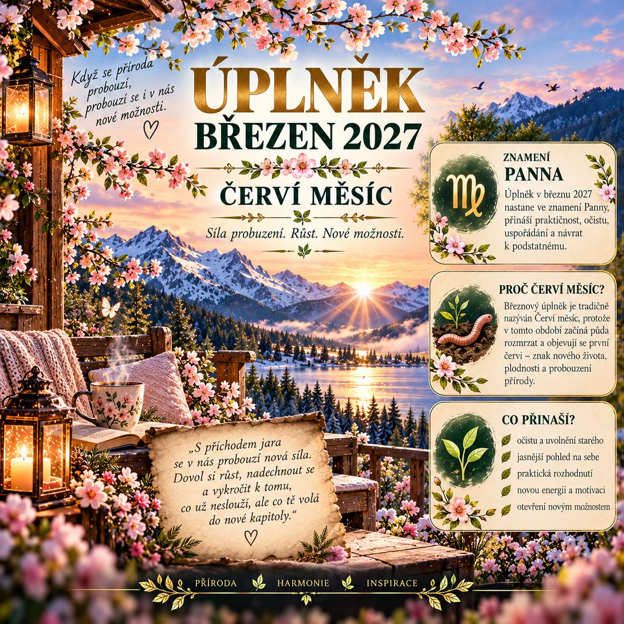 Úplněk v březnu 2027: Červí měsíc, který určuje datum Velikonoc