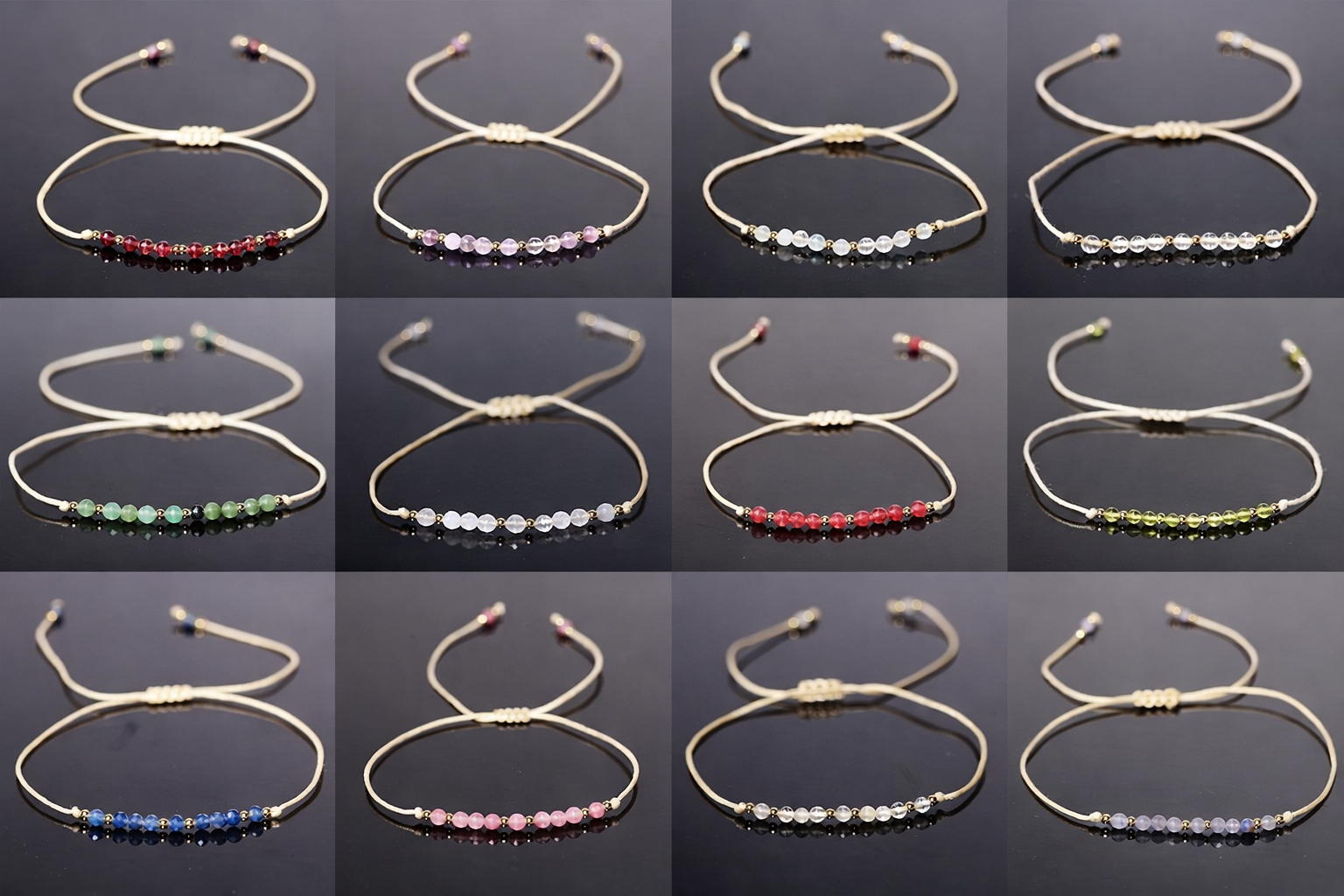 Náramky z minerálních kamenů