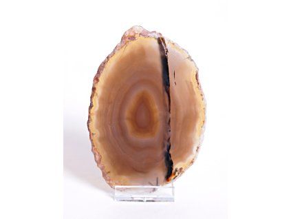 Agate plate size 11 cm + stand - Top quality - 29