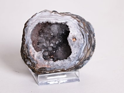 Achát peříčkový 8 cm - geoda - Top kvalita - #04 + sleva 5% po registraci na většinu zboží + dárek k objednávce