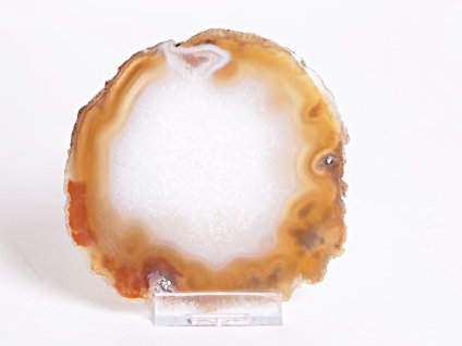 Achátový plát velikost 10 cm + stojánek - Top kvalita - 81