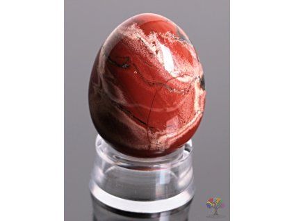 Yoni stone egg Jasper flower #111 + base
