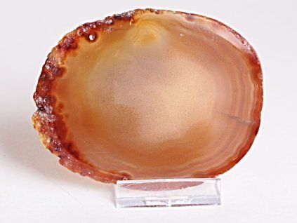 Agate plate - size 9 cm + stand - Top quality - 272