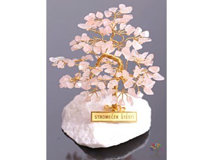 Rose quartz lucky tree 9 cm - R4 - #87