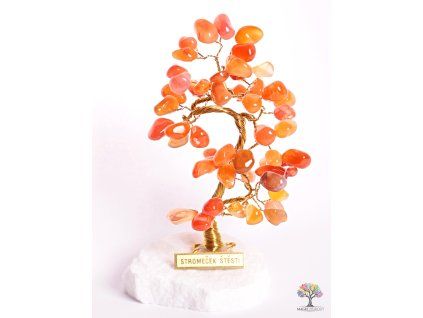 Carnelian lucky tree 14 cm - B0 - #95
