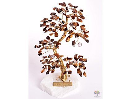 Tiger eye lucky tree 17 cm - A2 - #101