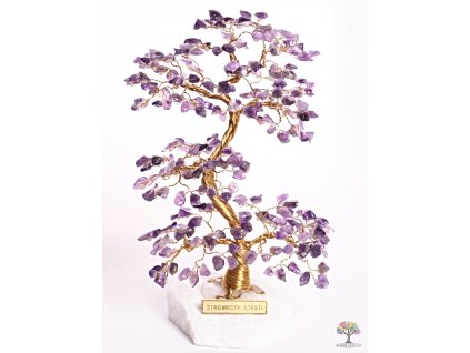 Ametystový stromeček štěstí 17 cm - A2 - #108