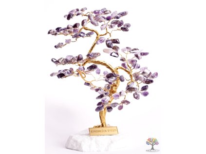 Ametystový stromeček štěstí 25 cm - B3 - #124