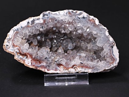 Achát peříčkový 11 cm - geoda - Top kvalita - #10